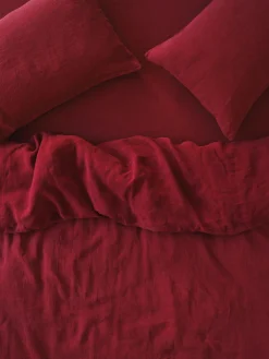 Rhubarb 100% Linen Duvet Cover