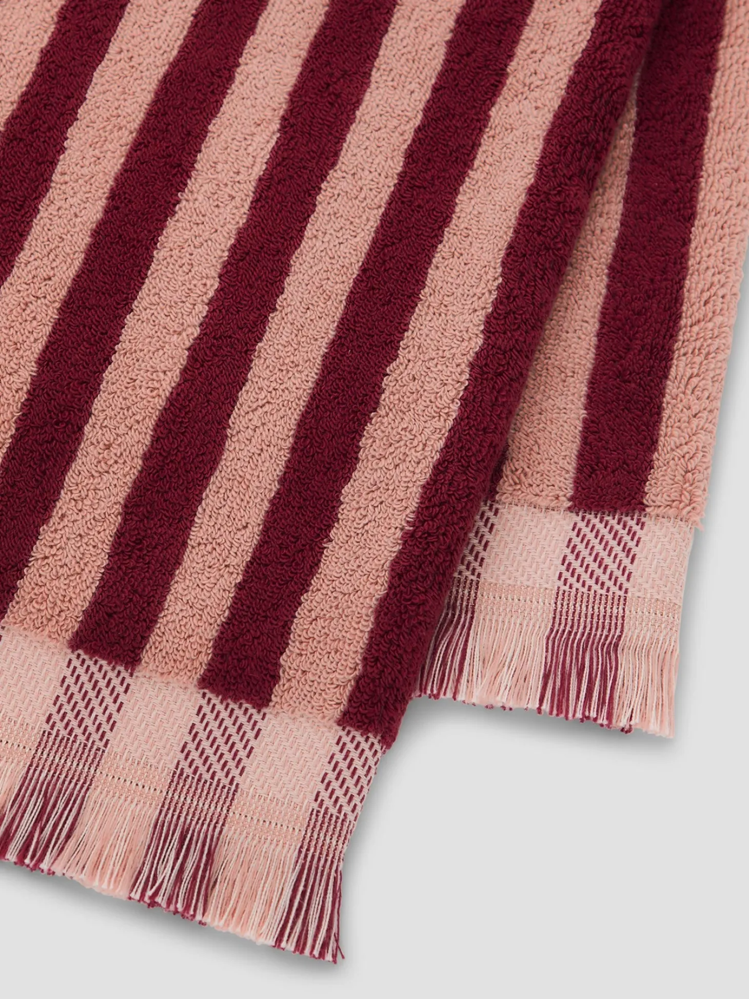 Rhubarb & Rose Pembroke Stripe Cotton Towels