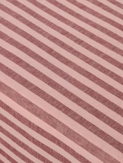Rhubarb & Rose Pembroke Stripe Linen Blend Tablecloth