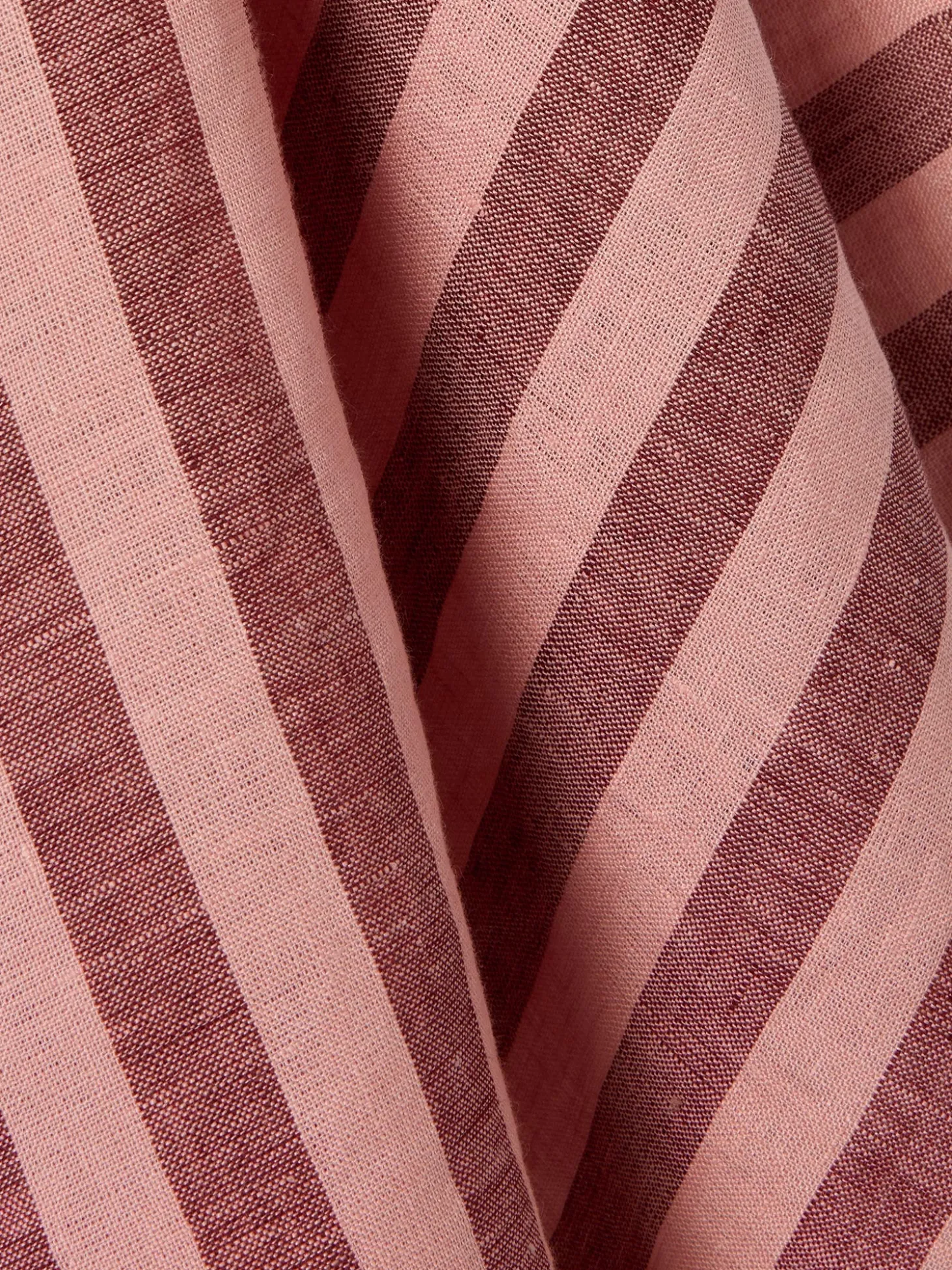 Rhubarb & Rose Pembroke Stripe Linen Blend Tea Towel