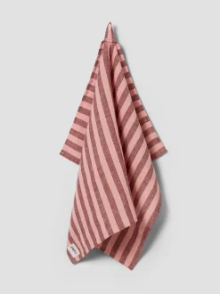 Rhubarb & Rose Pembroke Stripe Linen Blend Tea Towel