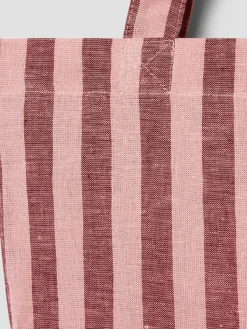 Rhubarb & Rose Pembroke Stripe Linen Blend Tote Bag