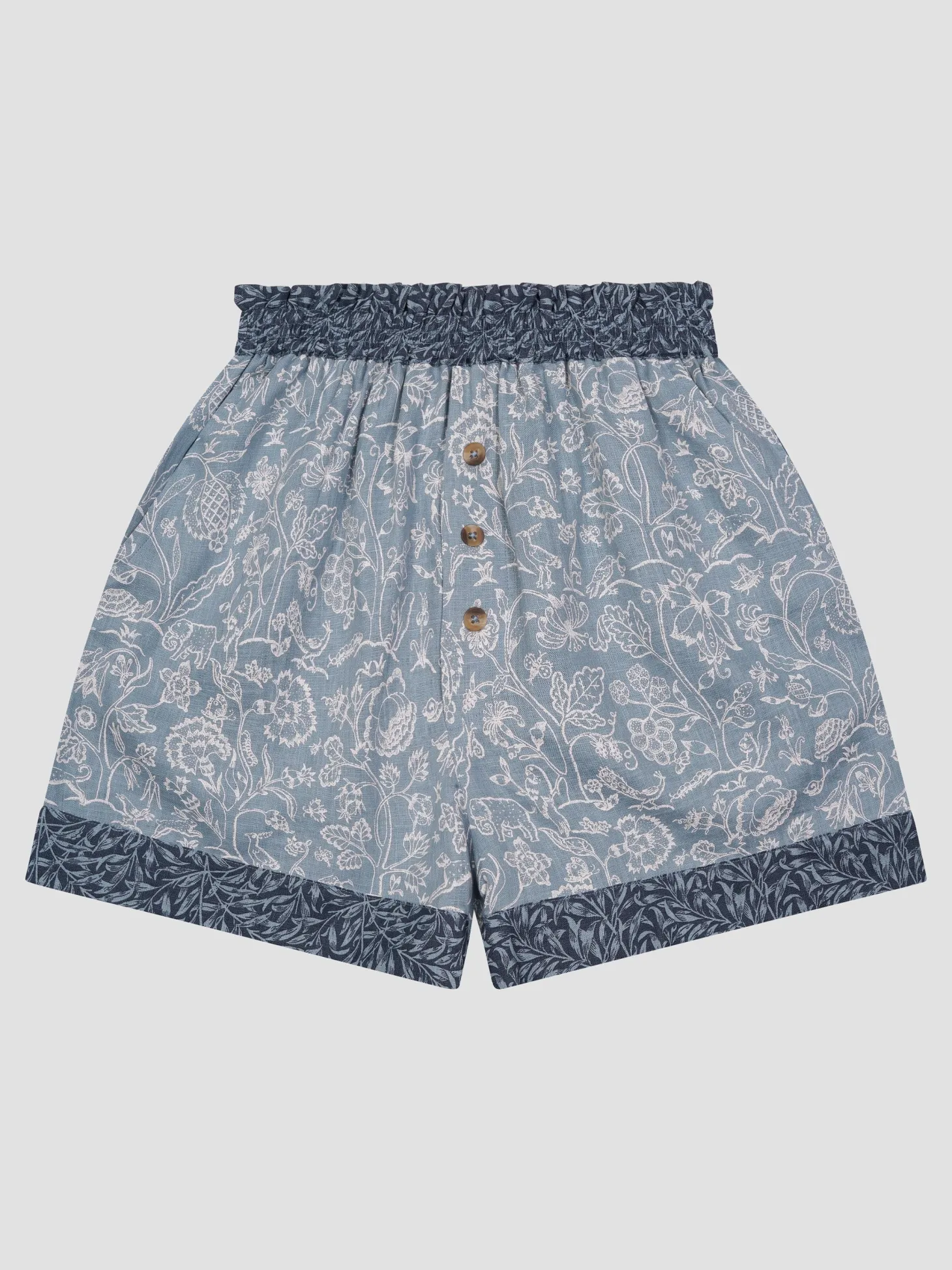 River Wandle Middlemore Linen Women’s Pajama Shorts Set