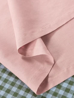 Rose Linen Blend Table Runner
