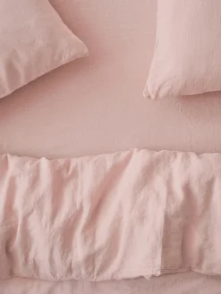 Rose 100% Linen Fitted Sheet