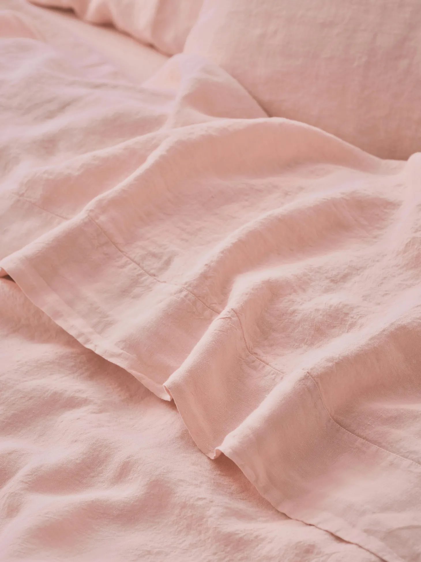 Rose 100% Linen Flat Sheet