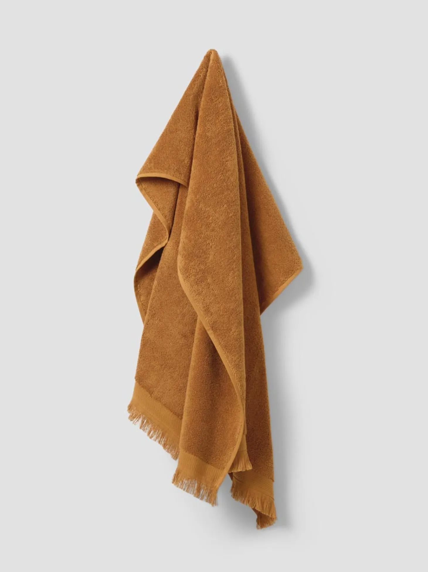 Russet Yellow Fringe Edge Cotton Towels