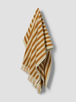Russet Yellow Pembroke Stripe Cotton Towels