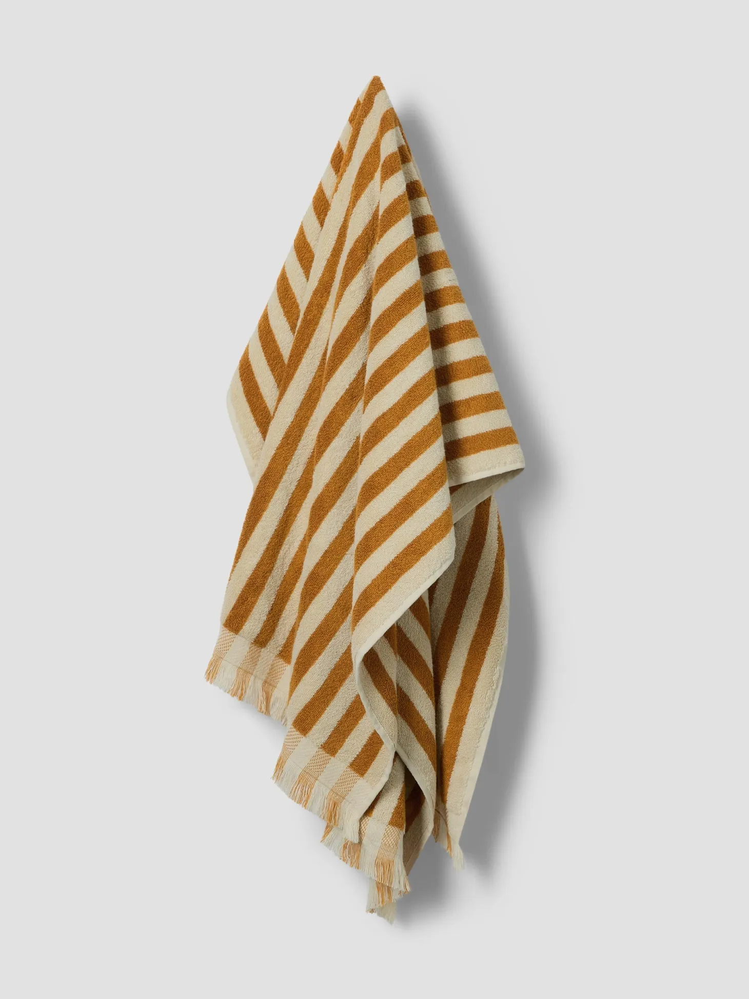 Russet Yellow Pembroke Stripe Cotton Towels