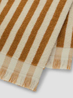 Russet Yellow Pembroke Stripe Cotton Towels