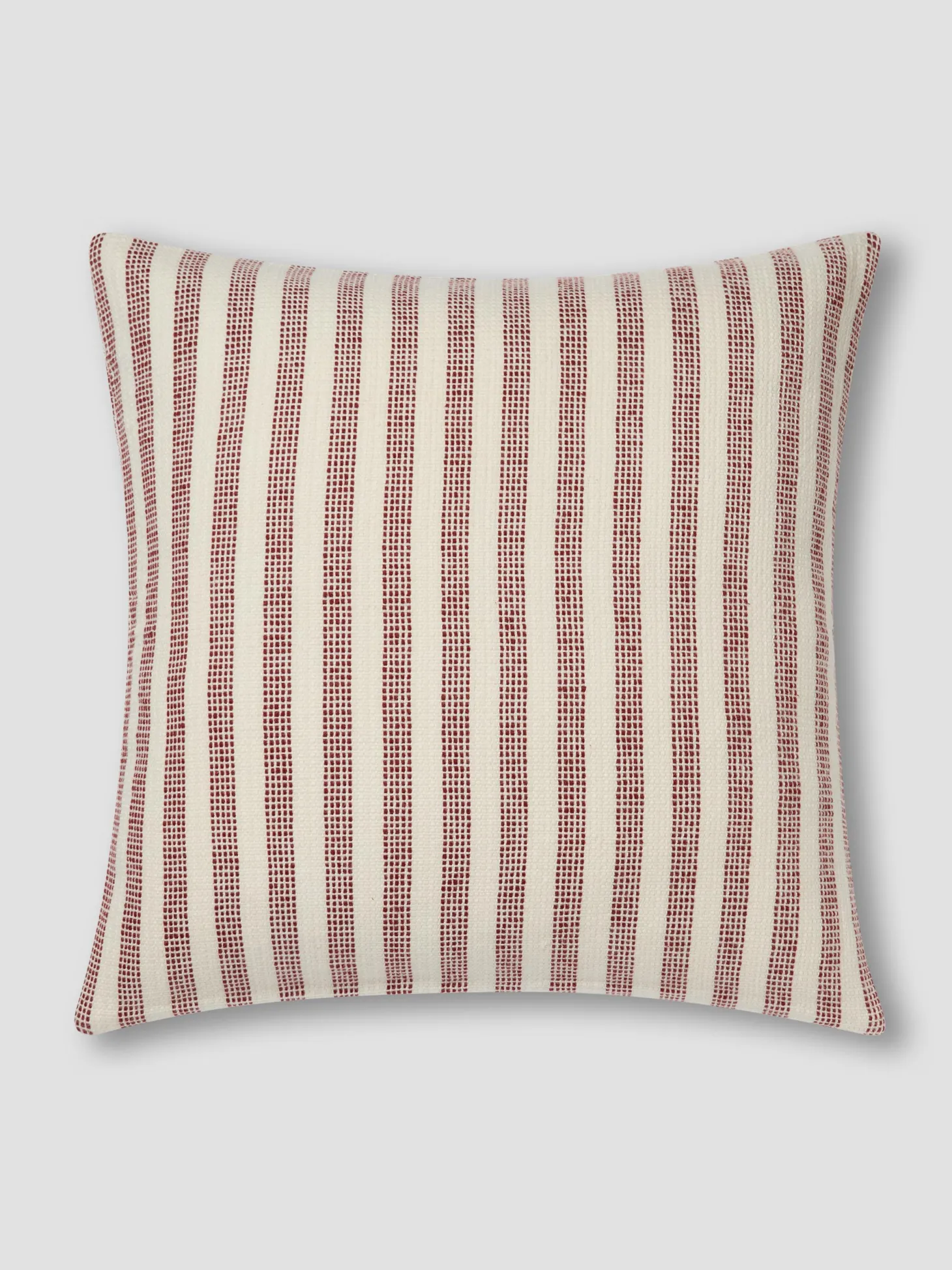 Rust Red Pembroke Stripe Wool Cushion Cover