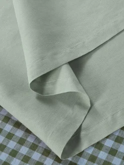 Sage Green Linen Table Runner