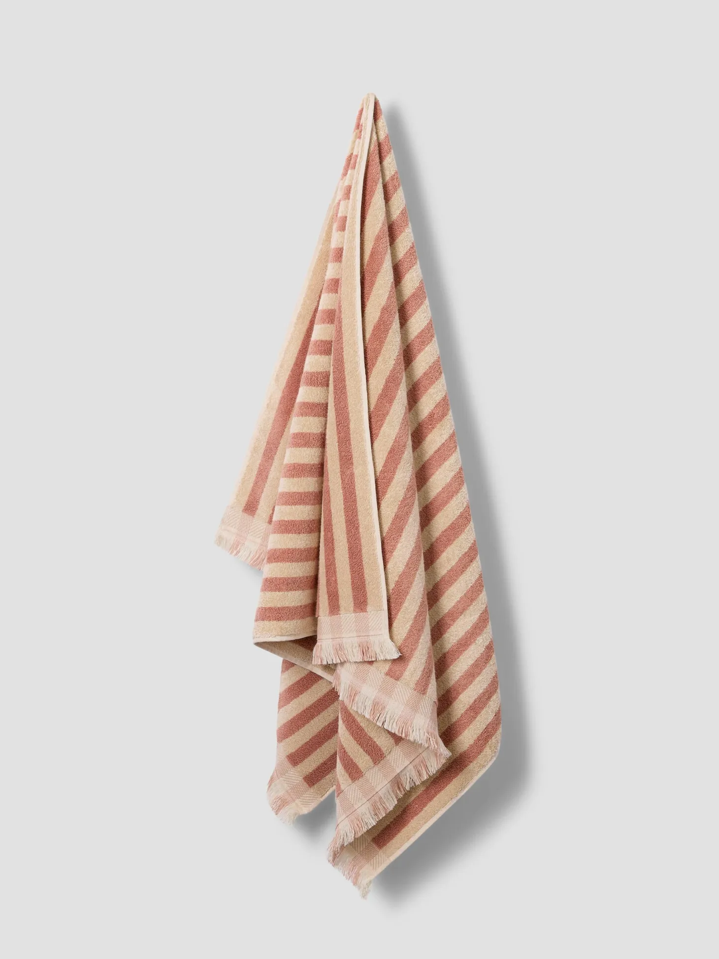 Sand Shell Pembroke Stripe Cotton Towels