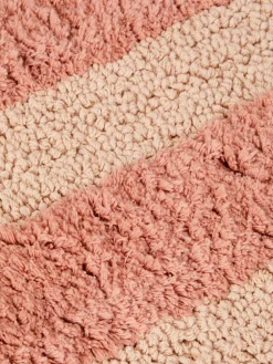 Sand Shell Pembroke Stripe Cotton Bath Mat