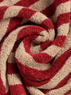 Sandstone Red Pembroke Stripe Cotton Hair Wrap
