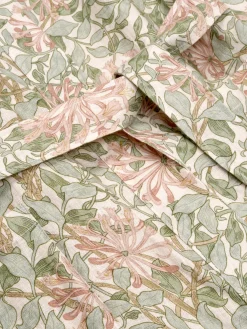 Soft Sage Honeysuckle Linen Robe