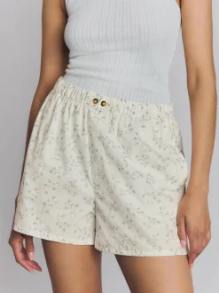 Spring Sprig Floral Cotton Boxer Shorts