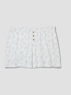 Spring Sprig Pointelle Shorts
