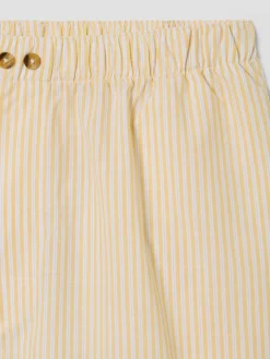 Sunny Yellow Stripe Cotton Boxer Shorts