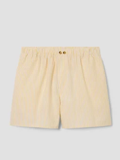 Sunny Yellow Stripe Cotton Boxer Shorts