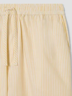 Sunny Yellow Stripe Cotton Pants