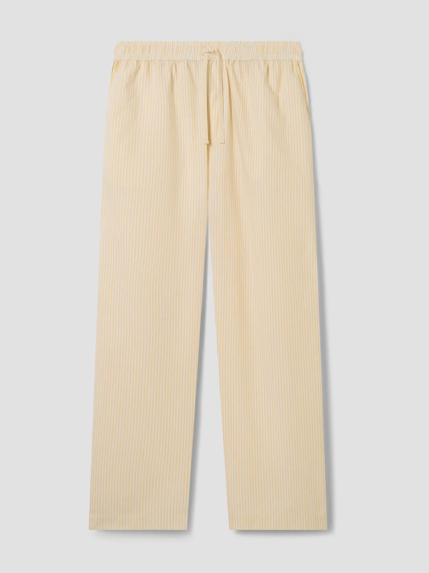 Sunny Yellow Stripe Cotton Pants