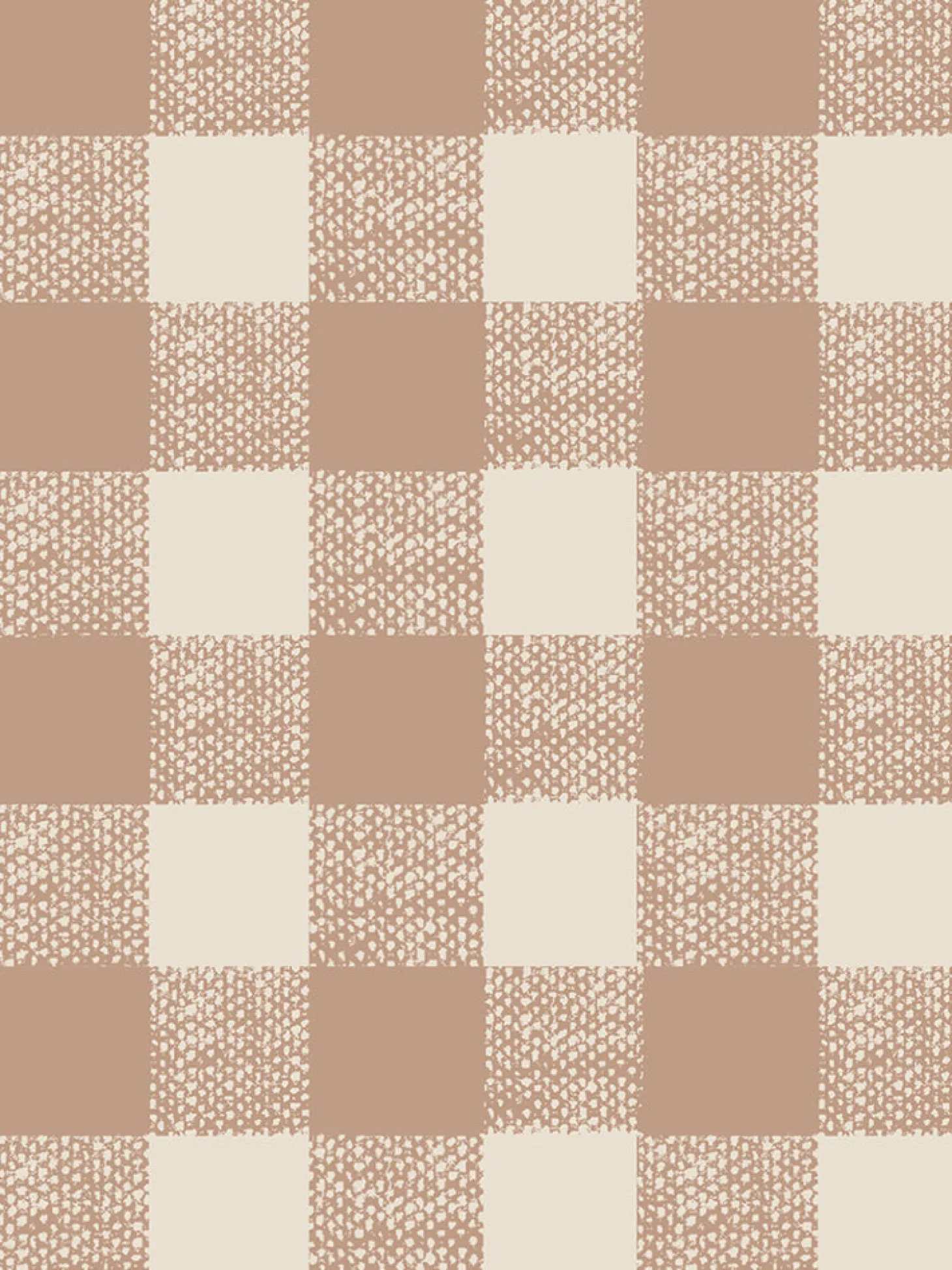 Warm Clay Gingham Wallpaper