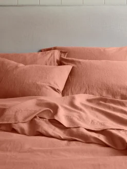 Warm Clay Linen Blend Pillowcase (Pair)