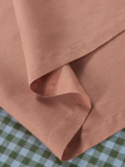 Warm Clay Linen Blend Table Runner