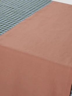 Warm Clay Linen Blend Table Runner