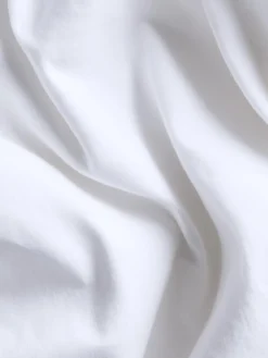 White Linen Blend Curtain (Pair)