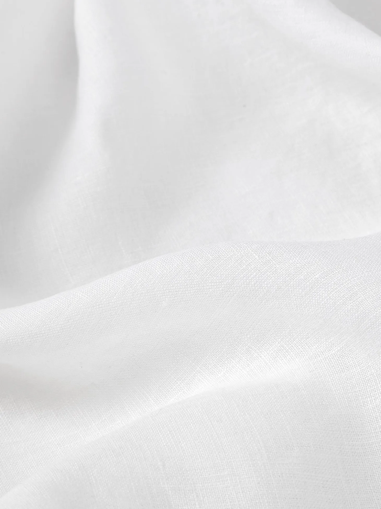 White 100% Linen Duvet Cover
