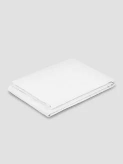 White 100% Linen Flat Sheet
