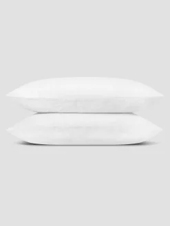 White 100% Linen Pillowcases (Pair)