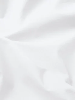 White Washed Cotton Percale Fitted Sheet