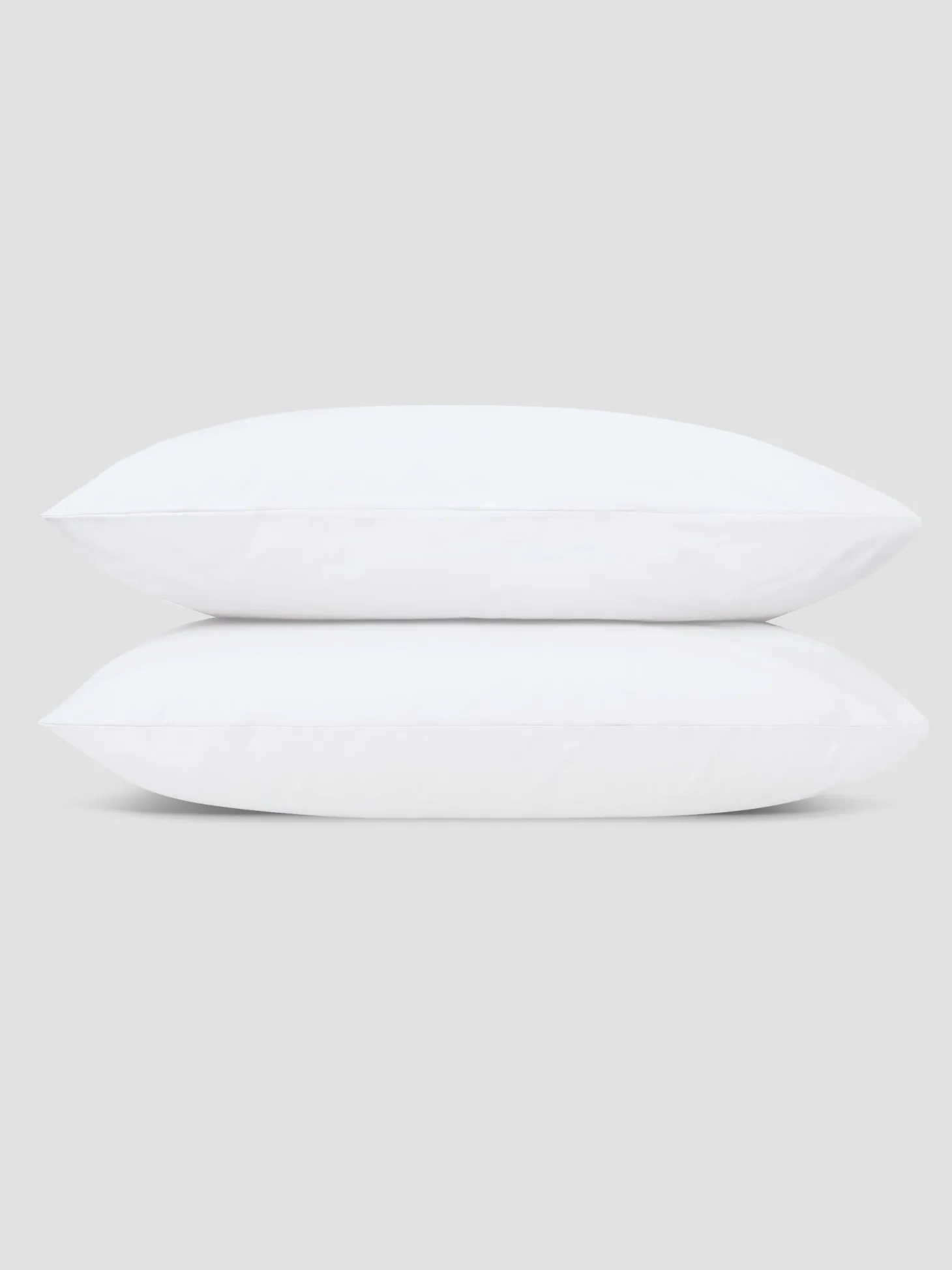 White Washed Cotton Percale Pillowcases (Pair)