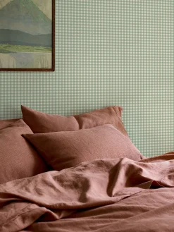 Winter Sage Gingham Wallpaper